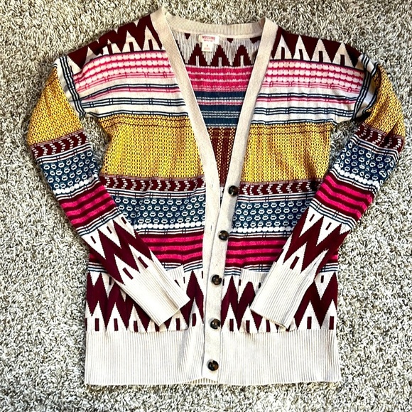 Mossimo Supply Co. Sweaters - Missimo Aztec Colorful Caridgan size small